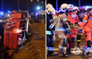 Смертельное ДТП с украинцами в Польше: 28 в больнице, среди них 9 »тяжелых»