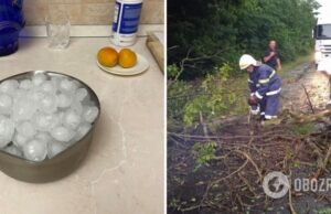 В Николаевской области град размером с куриное яйцо побил машины. Фото последствий стихии
