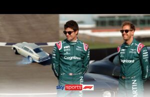 Гонщики Формулы-1 дрифтят на автомобиле Джеймса Бонда (видео)