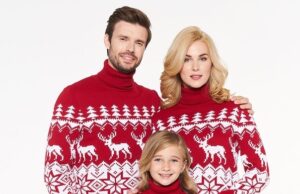 Новогодние свитера для всей семьи