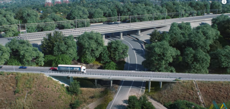 В Запорожье показали проект ''Большой стройки'' железнодорожного путепровода в составе магистрали через Днепр