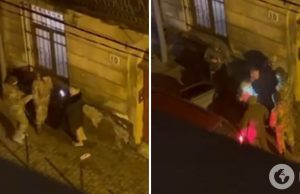 Пятеро на одного: в сети появилось видео »упаковки» мужчины работниками ТЦК в бус во Львове, проводится проверка