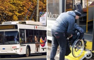 В Кривом Роге водитель троллейбуса не опустил пандус для человека в инвалидной коляске и поплатился: как его наказали