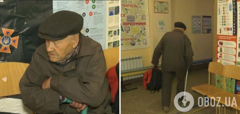 "Поражающая история": 88-летний дедушка вышел из оккупированной части Очеретиного, чтобы не получать гражданство России. Видео