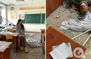 Последний урок перед прилетом был о «Contra spem spero» Леси Украинки. Учительница показала последствия ракетного удара по колледжу в Днепре и довела сеть до слез