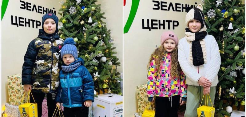 Дети-переселенцы в Запорожье получили новогодние подарки от Фонда Рината Ахметова